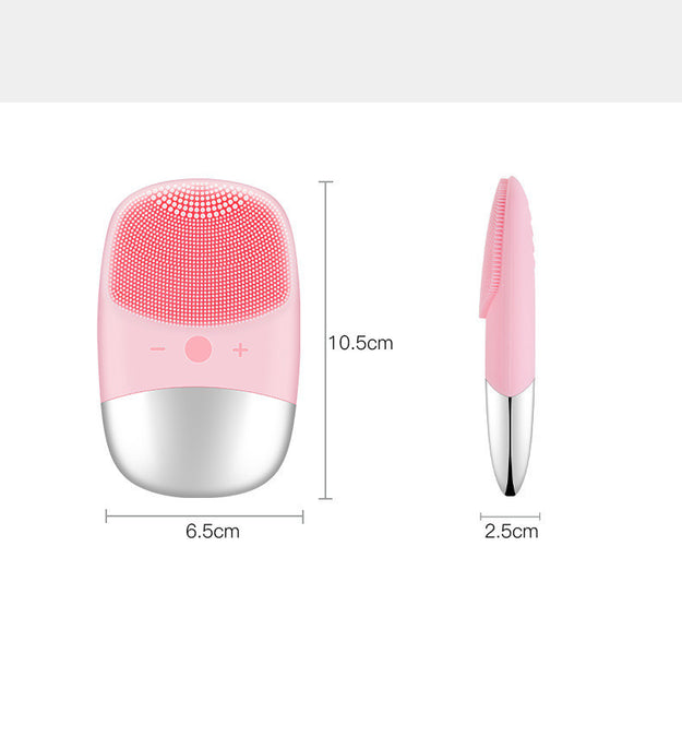 Mini Silicone Electric Face Cleansing Brush Electric Facial Cleanser Facial Cleansing Brush Skin Massager Skin Care Tools