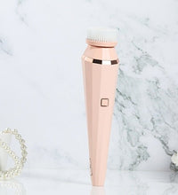 4 In 1 USB Rechargeable Electric Facial Cleansing Brush Soft Skin Care Portable Massager Face Brush Deep Cleaning Device - Bloomy Care