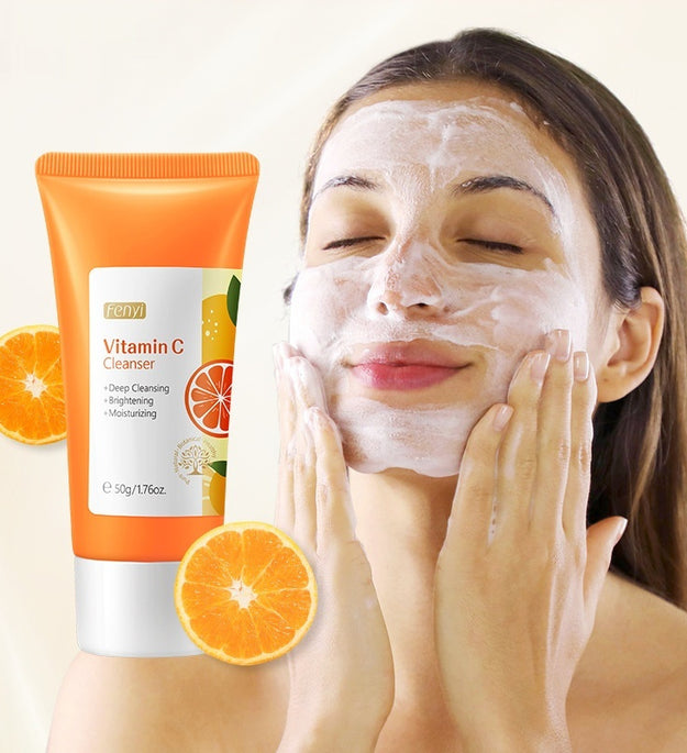 Vitamin C Facial Cleanser 50g Pore Cleansing Moisturizing Facial Cleanser