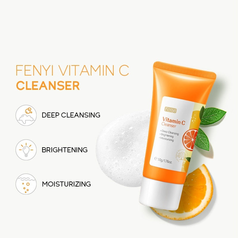 Vitamin C Facial Cleanser 50g Pore Cleansing Moisturizing Facial Cleanser