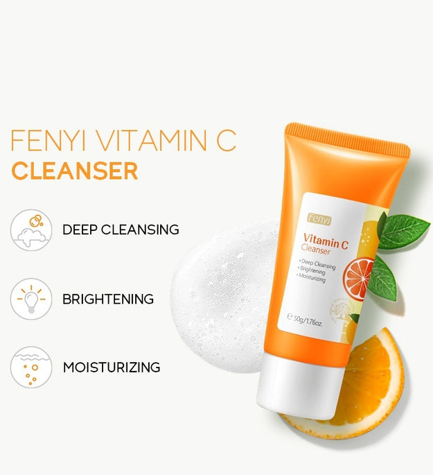 Vitamin C Facial Cleanser 50g Pore Cleansing Moisturizing Facial Cleanser