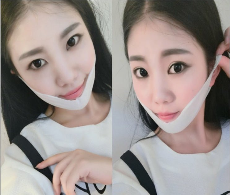 4D Double V Face Hanging Ear Face Paste Hydrogel Mask Lifting Firming Thin Masseter Double Chin Mask - Bloomy Care