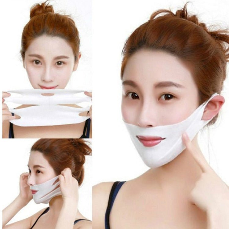 4D Double V Face Hanging Ear Face Paste Hydrogel Mask Lifting Firming Thin Masseter Double Chin Mask - Bloomy Care